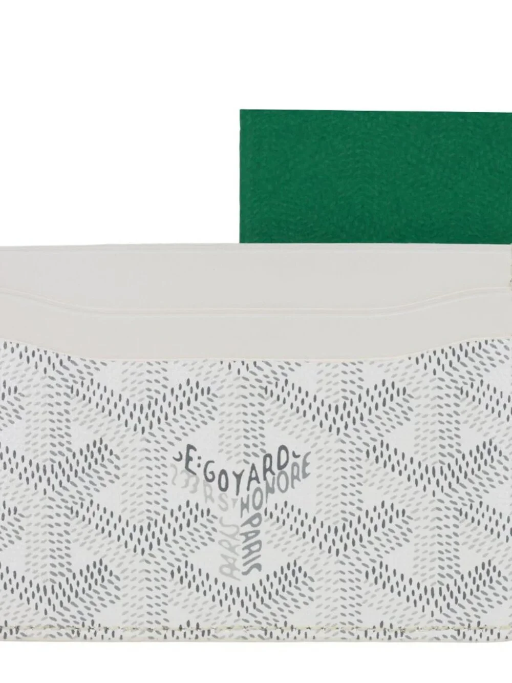 Goyard  Saint-Sulpice Coated Canvas Card Holder White